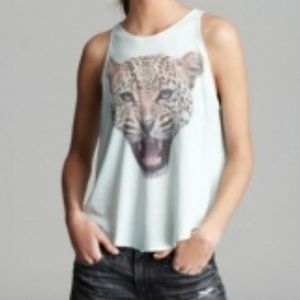 Wildfox cheetah tank top